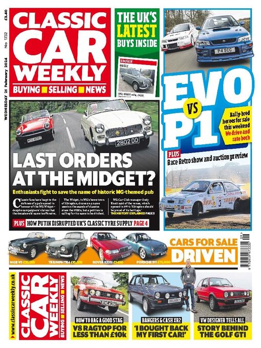 Title details for Classic Car Weekly by H BAUER PUBLISHING LIMITED - Available